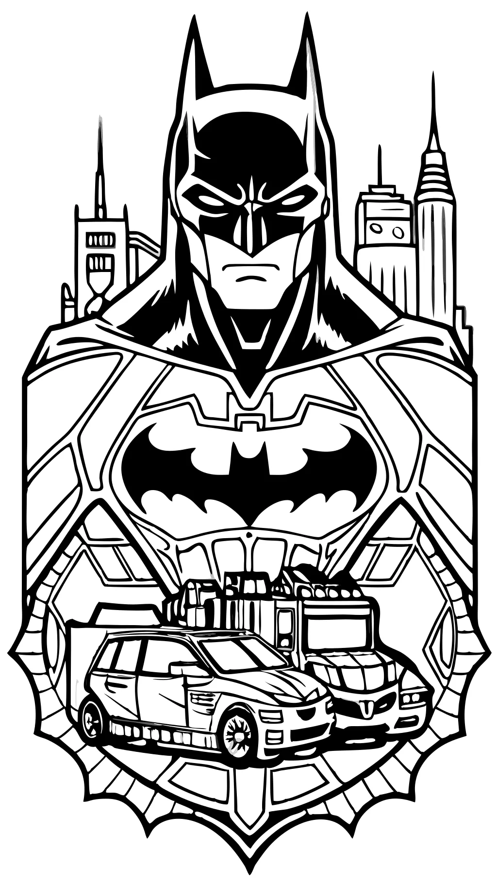 adult batman coloring pages